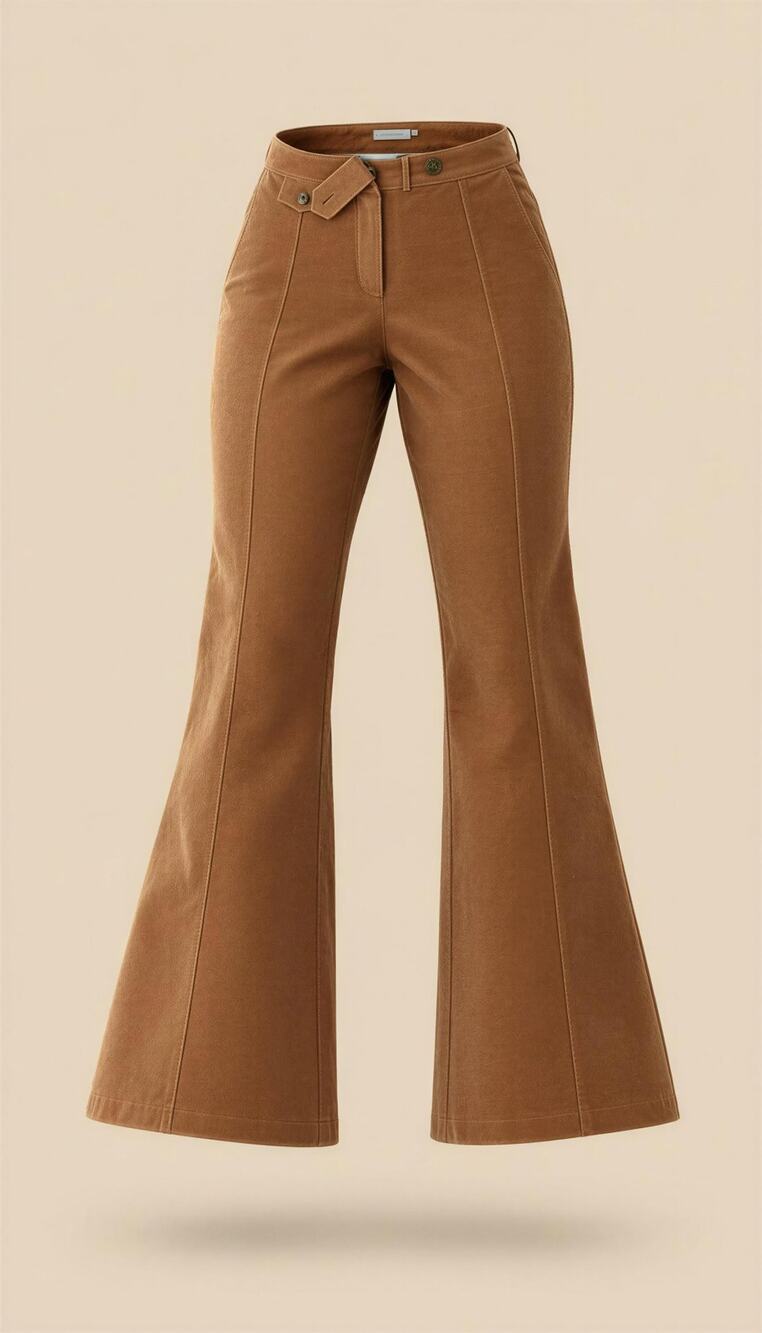 Derek Lam 10 Crosby Pants Womens Size 2 Brown Flared Stretch Trouser